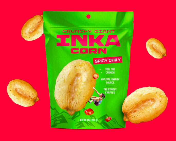 Envase de Inka Corn sabor Spicy Chily.