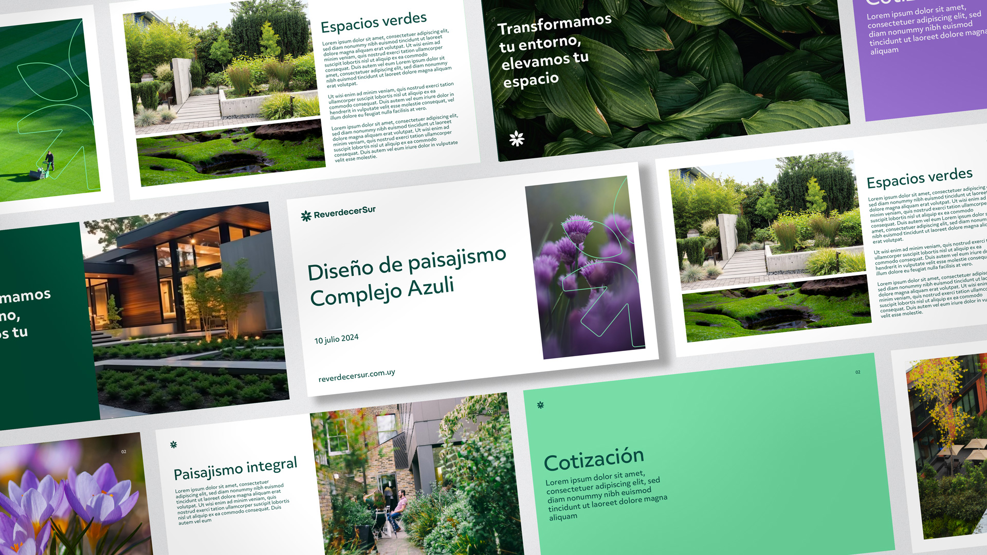 Presentación de propuestas de diseño para presentaciones de proyectos o cotizaciones.