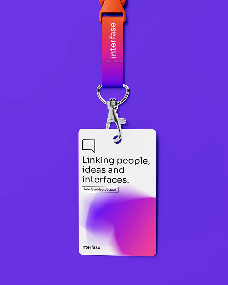 Interfase diseño de acreditaciones para eventos.