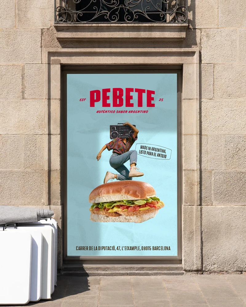 Pebete Barcelona cartel via pública