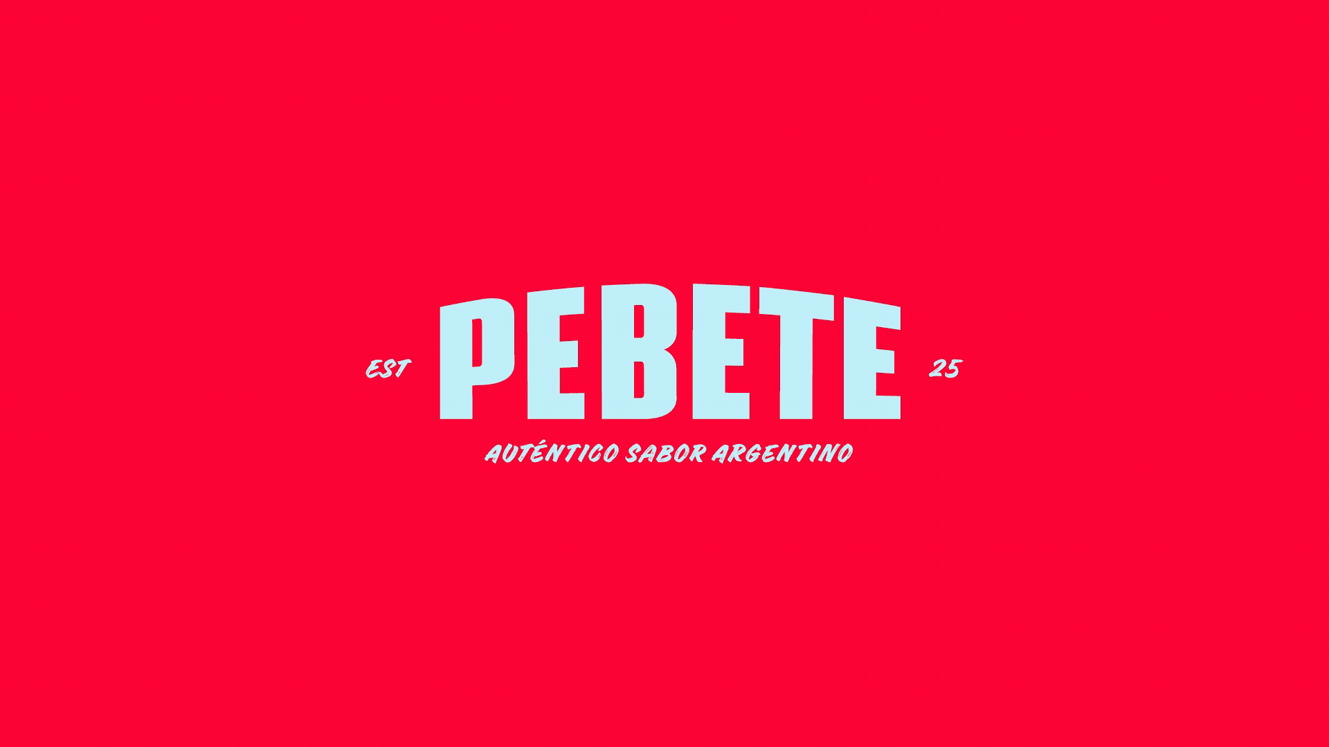 Branding Pebete logo con stickers
