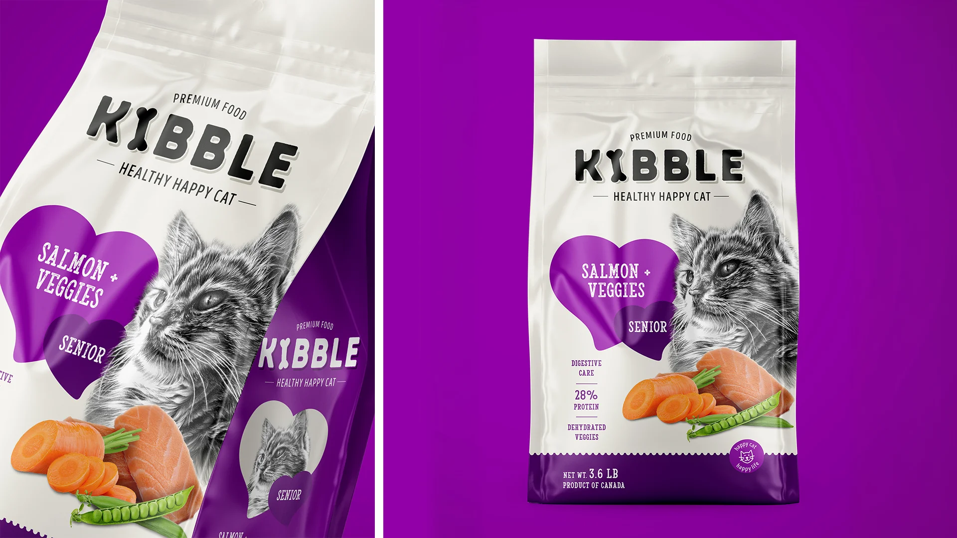 Kibble Pet food packaging design
