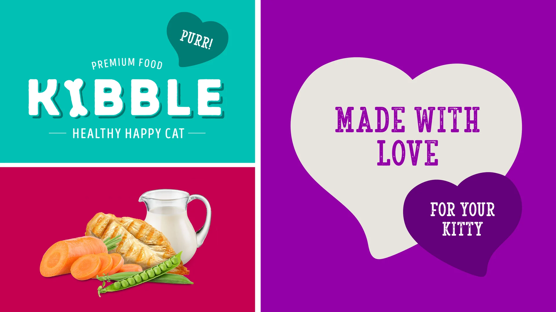 Kibble Pet food packaging design design system